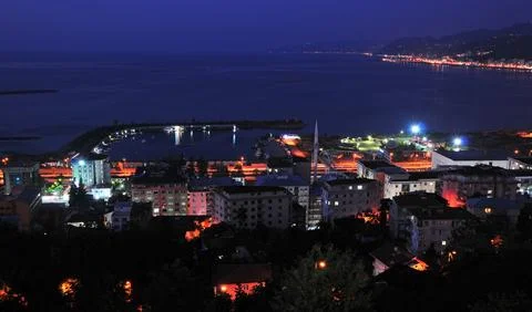 A panoramic view from Rize, Turkey Stock Photos