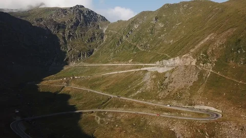 Panoramic view of road in mountains Stock Footage 129171434