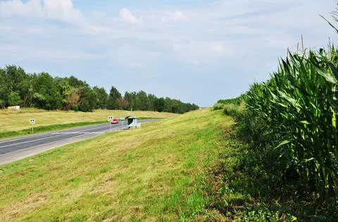 Panoramic view of the road. Stock Photos