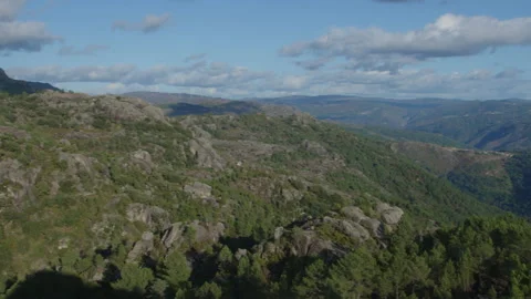 Panoramic View on Rocky Mountains Stock Footage 215002780