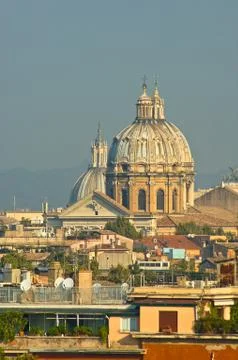 Panoramic view of rome Stock Photos