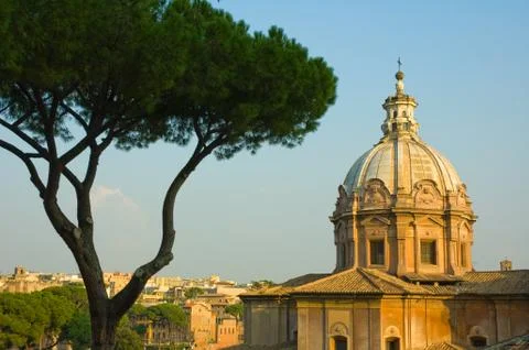 Panoramic view of rome Stock-Fotos