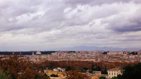 Panoramic view of Rome Stock Photos