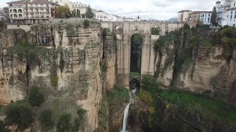 Panoramic view of Ronda during summer Stock Footage 304229179