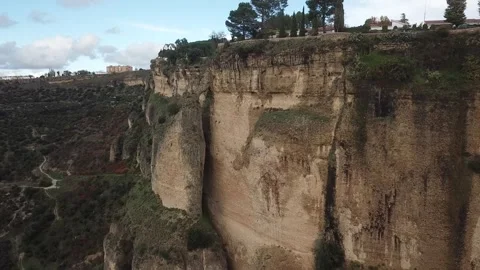 Panoramic view of Ronda during summer Stock Footage 304229195