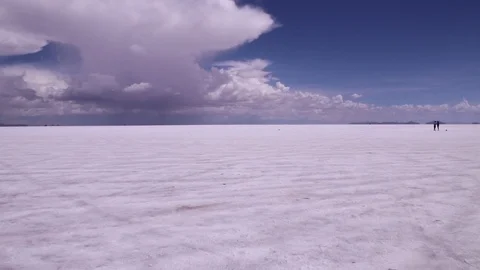 Panoramic view of Salar Stock Footage 87034815