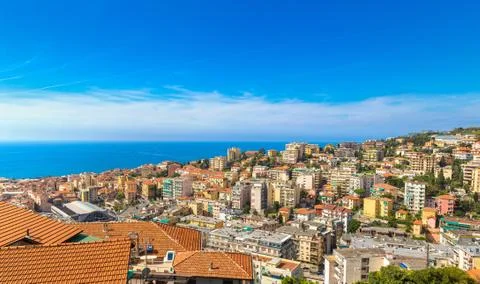 Panoramic view of San Remo Stock Photos