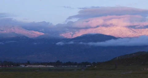 Panoramic view of scenic Diamond valley landscape in Southern California wi.. Video stock 246727776