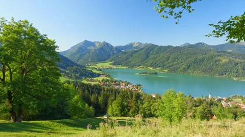 Panoramic View from Schliersberg Mountain Stock Footage 279938544