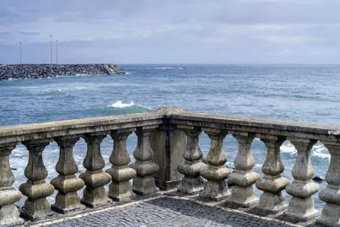 Panoramic view of the sea Stock Photos