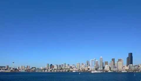Panoramic view of Seattle Stock Photos