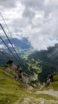 Panoramic view from Seceda mountain Stock Photos