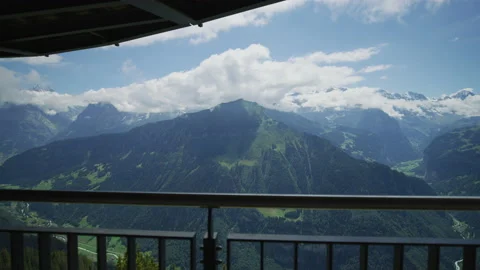 Panoramic view seen from the Schynige Platte Stock Footage 219714023