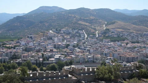Panoramic view of Selcuk, Turkey 스톡 동영상 321353932