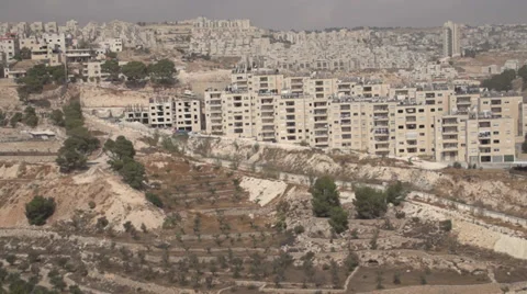 Panoramic View of Shepherd's Hill Old City Stock Footage 37847188