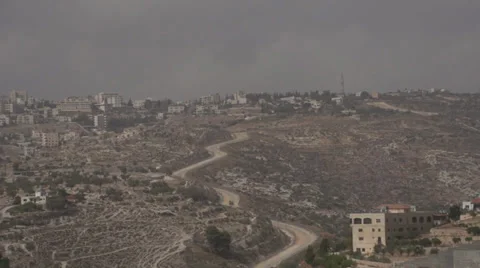 Panoramic View of Shepherd's Hill Old City Stock Footage 37849163