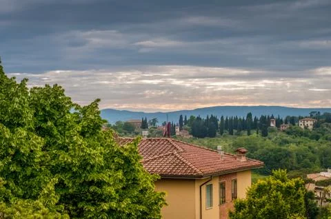 Panoramic view in Siena Stock Photos
