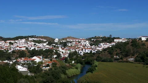 Panoramic View Small Town Stock Footage 41546753
