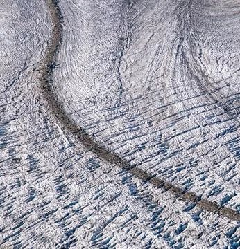 Panoramic View of the Snow-Covered Bernina Mountains Stock Photos