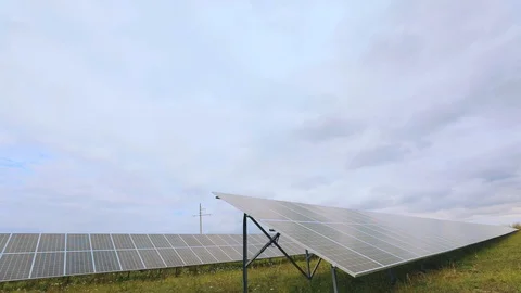 Panoramic view of the solar panel Vidéo 119657491
