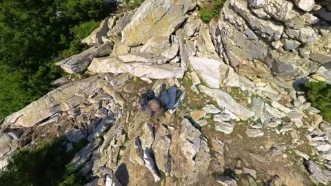 Panoramic View of the Southern Urals Mountains in Russia from a Mountain Peak Video stock 325355874