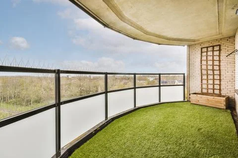 Panoramic view from the spacious balcony Stock Photos