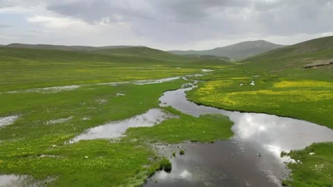 Panoramic view spring Video stock 242411356