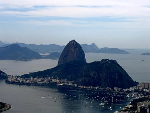 Panoramic view of the Sugar Loaf in Rio de Janeiro Stock Photos