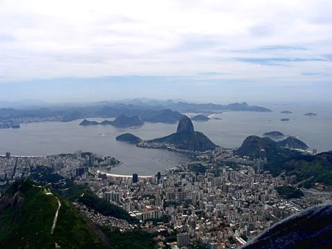 Panoramic view of the Sugar Loaf in Rio de Janeiro Stock Photos