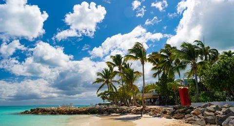 Panoramic view of summer vacation at beach seaside. photo of beach life summer Foto stock
