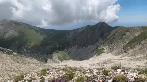 Panoramic view from the summit of Mount Redentore Stock Footage 245809820