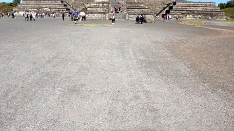 Panoramic view of the "Sun pyramid" Stock Footage 129164650