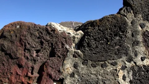 Panoramic view of the "Sun pyramid" Stock Footage 129168164