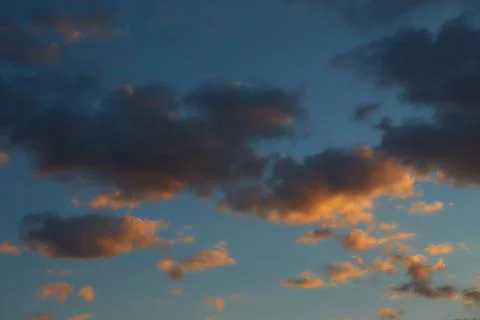 Panoramic view of the sunrise. Stock Photos
