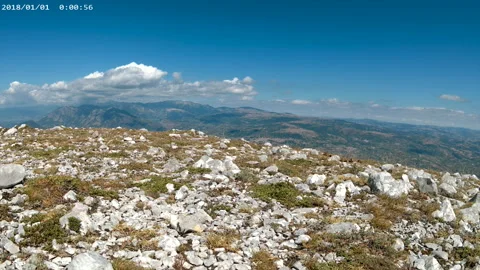 Panoramic view on the Taburno mountain Video stock 160030689