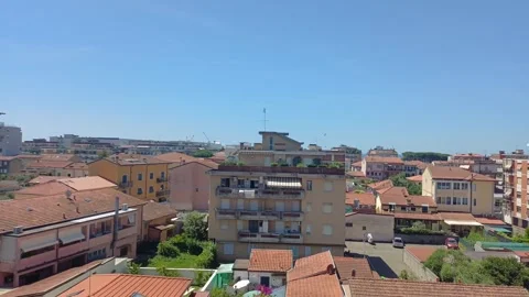 Panoramic view from terrace, Marina di Carrara, Italy, June 18 2026 Stock Footage 337167550