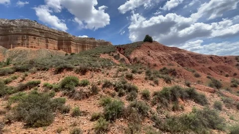 Panoramic view on the Teruel canyon in Spain Video stock 335639145