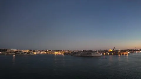 Panoramic view on three cities in Malta from Barrakka Gardens Vídeos de archivo 318229285