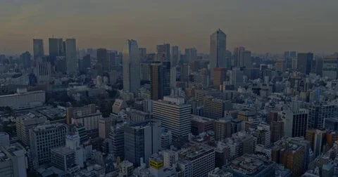 Panoramic view on Tokyo Stock Footage 84815697