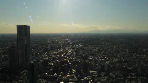 Panoramic View of Tokyo Skyline – Timelapse, Japan Stock Footage 343909518