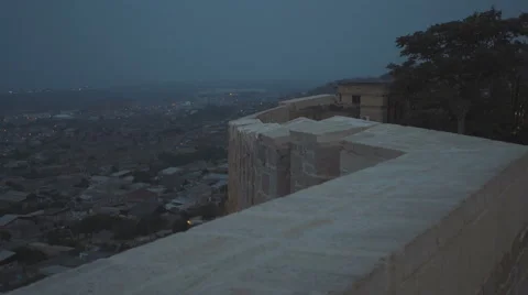 Panoramic view from the top of the oldest Russian town Derbent Dagestan Stock Footage 68455935