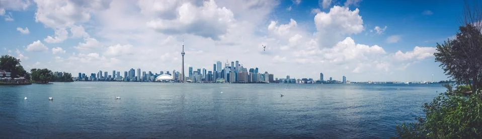 Panoramic view of Toronto Stock Photos