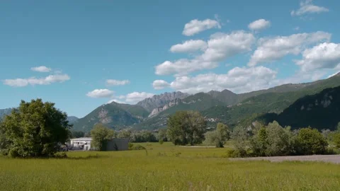 Panoramic view towards Resegone mountain Video stock 154534329