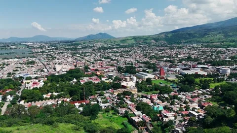 Panoramic View of the Town of Tequila, Jalisco. Mexico Stock Footage 285261933