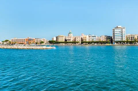 Panoramic view of Trapani Stock Photos