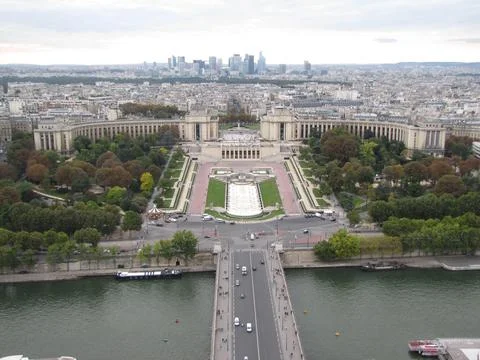 Panoramic view of Trocadro, Paris 写真素材