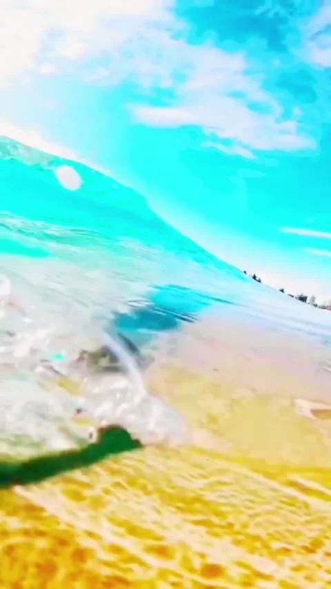 Panoramic View of a Tropical Coastline with Crystal Clear Azure Water Stockbeeldmateriaal 336837381