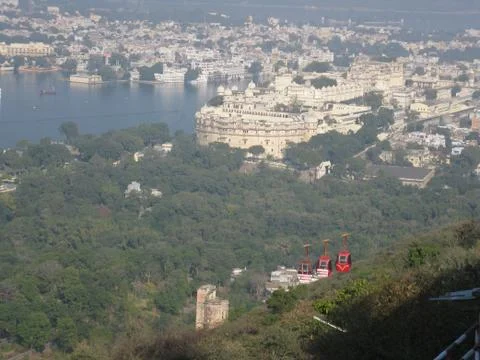 Panoramic view of Udaipur Palace Fotos de archivo