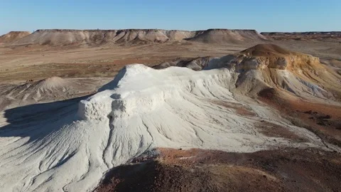 Panoramic view of unusual rock formations near Coober Pedy,cSouth Australia Video stock 278096278