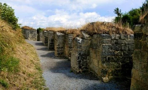 Panoramic view from Valkenburg Castle Stock Photos